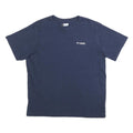 COLUMBIA Mens Blue PFG Graphic T-Shirt L Short Sleeve Crew Neck Performance