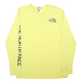 THE NORTH FACE Mens Yellow Graphic T-Shirt L Long Sleeve Crew Neck Outdoor