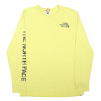THE NORTH FACE Mens Yellow Graphic T-Shirt L Long Sleeve Crew Neck Outdoor