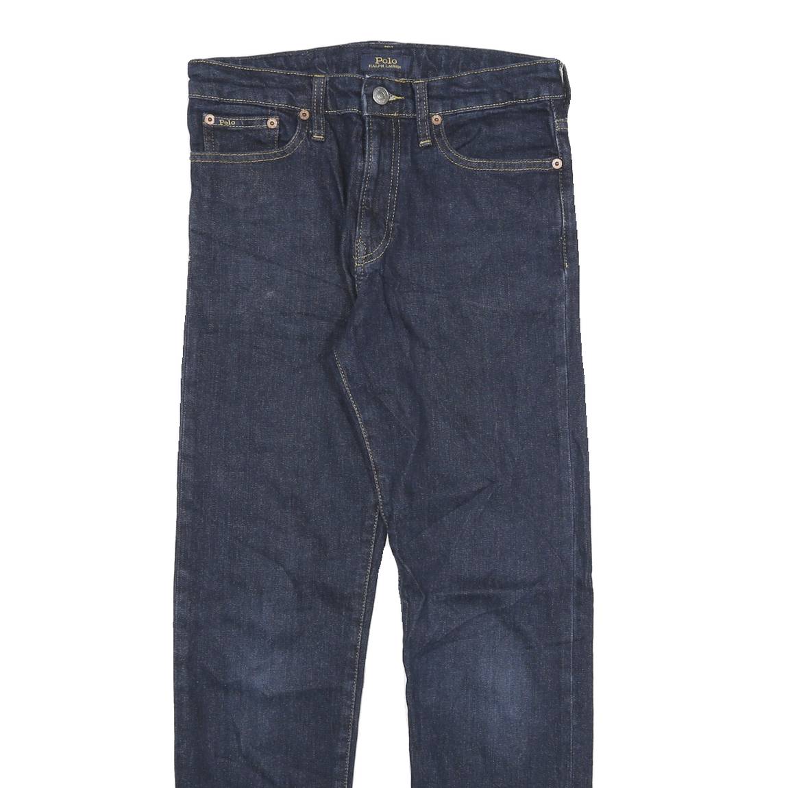 POLO RALPH LAUREN Womens Slim Denim Jeans Dark Blue W26 L27 Classic Cotton Blend