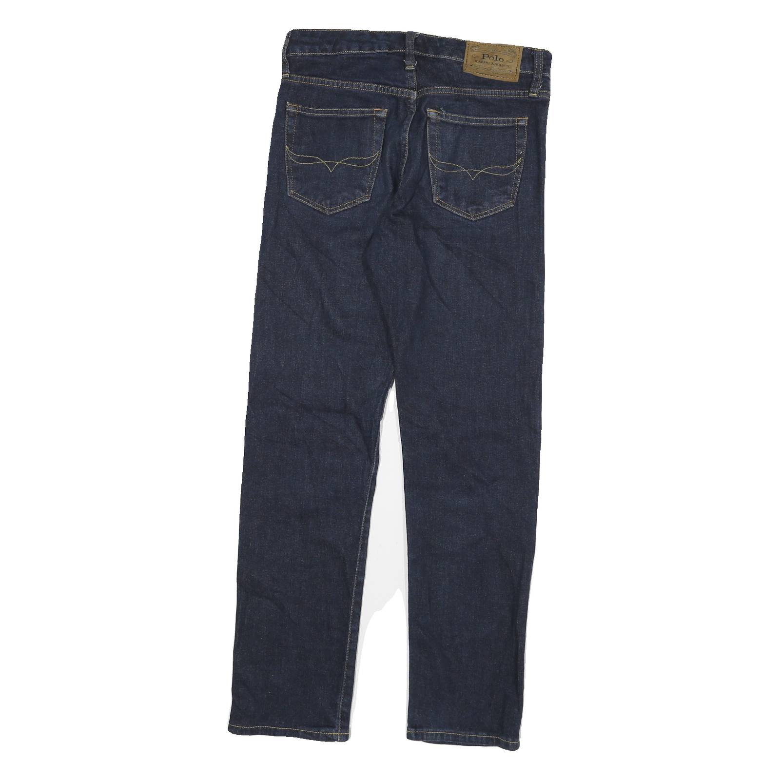 POLO RALPH LAUREN Womens Slim Denim Jeans Dark Blue W26 L27 Classic Cotton Blend