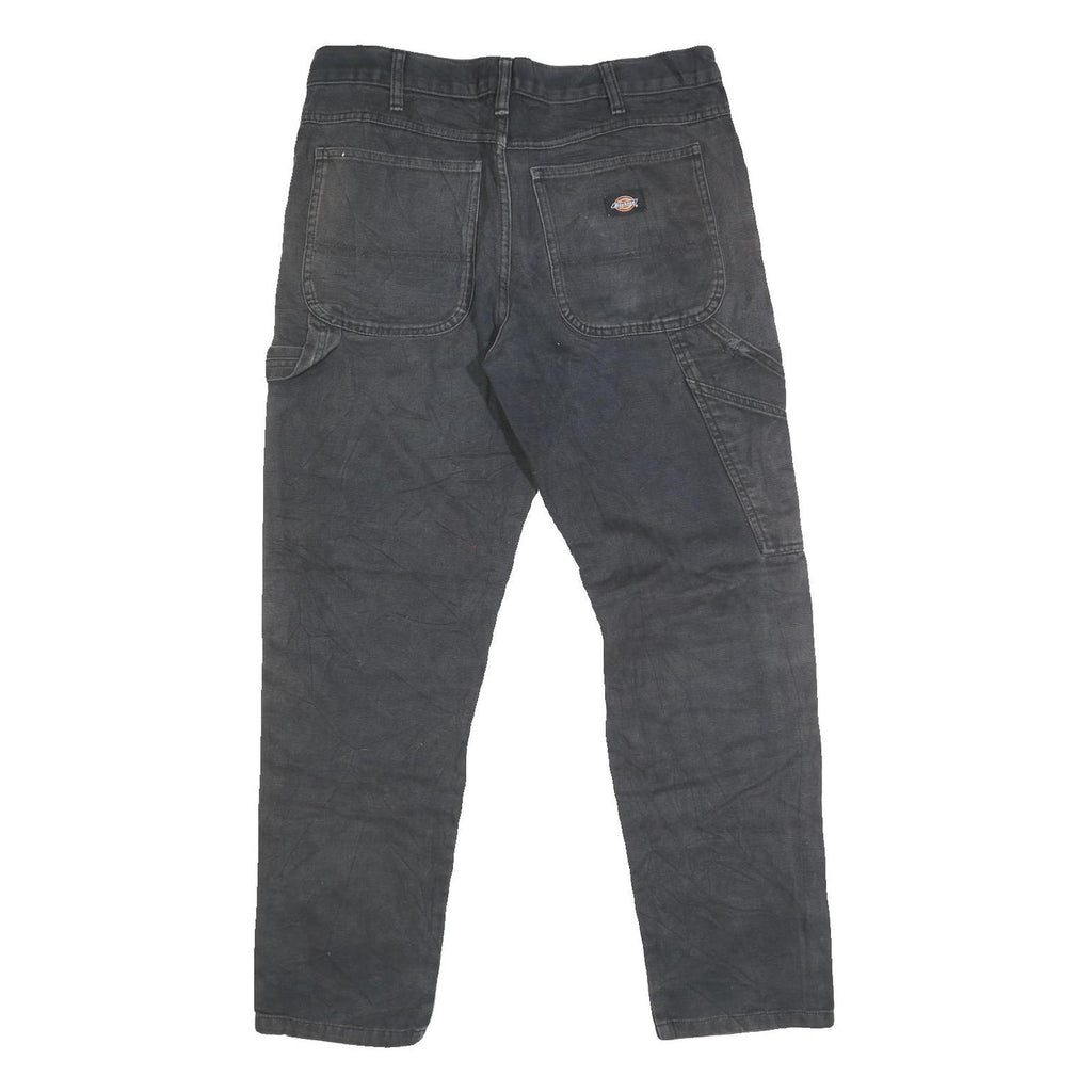 DICKIES Mens Regular Fit Blue Jeans Denim Zip W33 L31 Workwear Casual