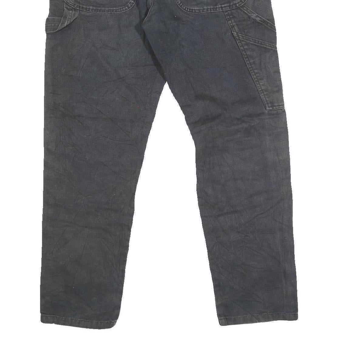 DICKIES Mens Regular Fit Blue Jeans Denim Zip W33 L31 Workwear Casual