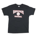 JERZEES Mens Black Wapakoneta Baseball Graphic T-Shirt XL Short Sleeve Crew Neck
