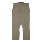 ICEPEAK Womens Polyester Blend Beige Regular Fit Trousers W32 L28 Outdoor Zip