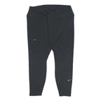 NIKE Womens Black Slim Tapered Joggers XL W30 L24 Gymwear Stretch Fabric Comfort