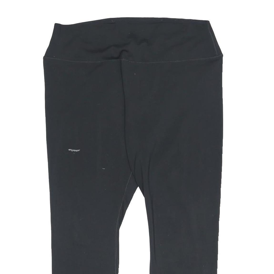 NIKE Womens Black Slim Tapered Joggers XL W30 L24 Gymwear Stretch Fabric Comfort