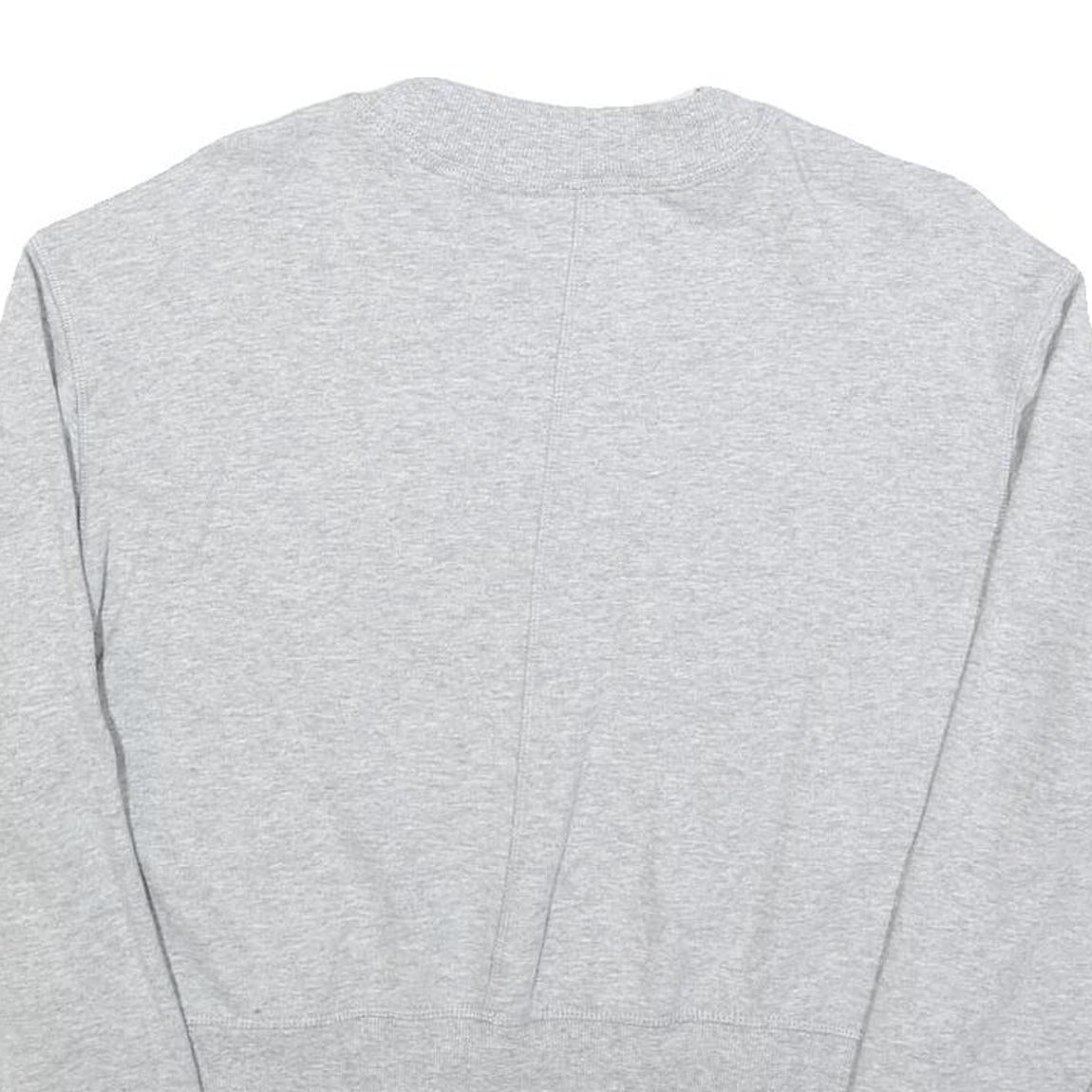 CALVIN KLEIN Womens Grey Sweatshirt Crew Neck L Cotton Blend Pullover Casual