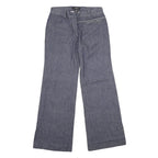 EXPRESS Womens Regular Fit Blue Denim Straight Jeans W28 L32 Zip Closure