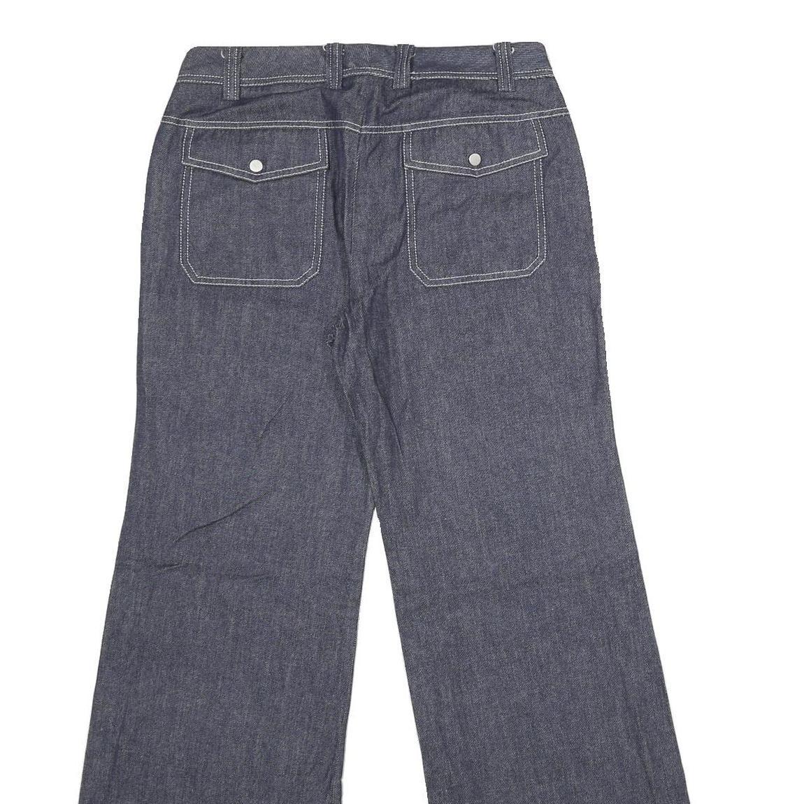 EXPRESS Womens Regular Fit Blue Denim Straight Jeans W28 L32 Zip Closure