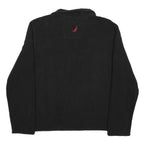 NAUTICA Womens Black & Red Plain Pullover Jumper S Polyester Crew Neck Casual