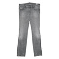 DIESEL Womens Jeans Grey Regular Straight Denim Medium W31 L34 Stylish Details