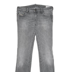 DIESEL Womens Jeans Grey Regular Straight Denim Medium W31 L34 Stylish Details