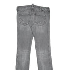 DIESEL Womens Jeans Grey Regular Straight Denim Medium W31 L34 Stylish Details