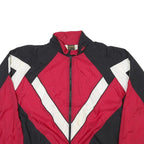 PUMA Mens Black & Red Polyester Blend Zip Jacket L Colourblock Casual Sportswear