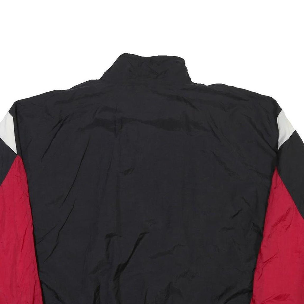 PUMA Mens Black & Red Polyester Blend Zip Jacket L Colourblock Casual Sportswear