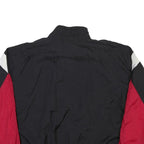 PUMA Mens Black & Red Polyester Blend Zip Jacket L Colourblock Casual Sportswear