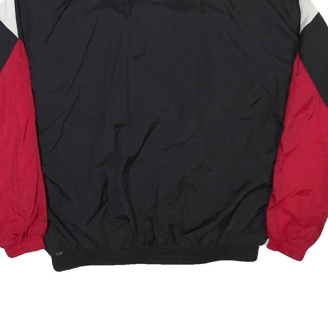 PUMA Mens Black & Red Polyester Blend Zip Jacket L Colourblock Casual Sportswear