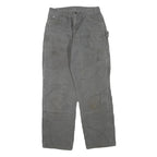 DICKIES Mens Jeans Grey Regular Straight Denim W26 L29 Workwear Utility Zip
