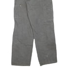 DICKIES Mens Jeans Grey Regular Straight Denim W26 L29 Workwear Utility Zip