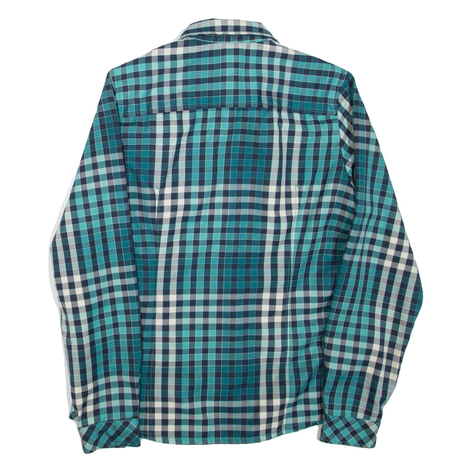 JACK WOLFSKIN Womens Shirt Green Check Long Sleeve UK 10