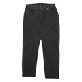 WRANGLER Mens Black Regular Fit Straight Denim Jeans W32 L29 Classic Comfort Zip