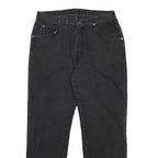 WRANGLER Mens Black Regular Fit Straight Denim Jeans W32 L29 Classic Comfort Zip