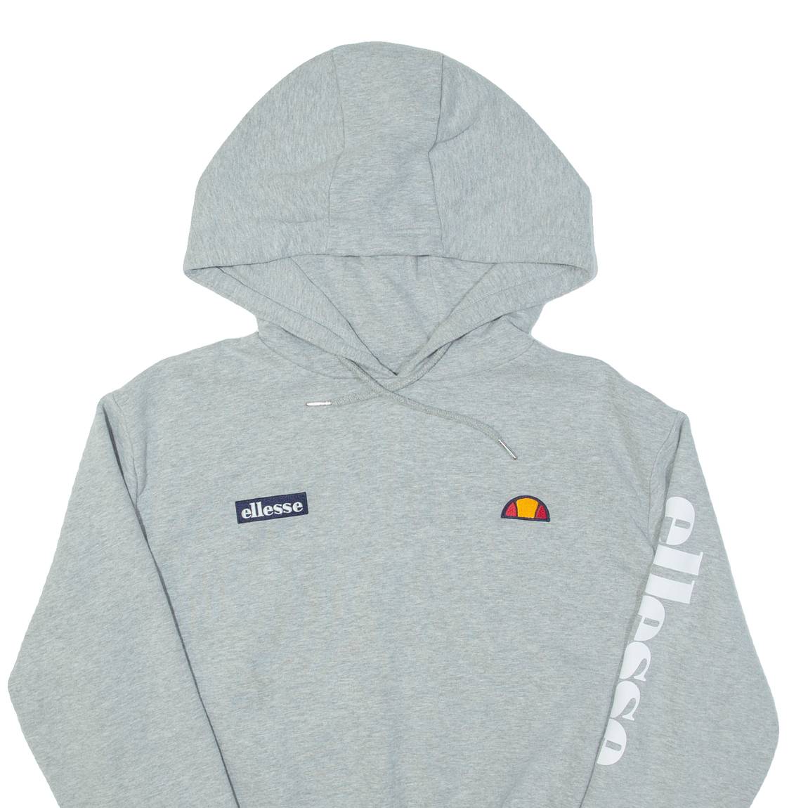 ELLESSE Cropped Womens Grey Hoodie UK 12