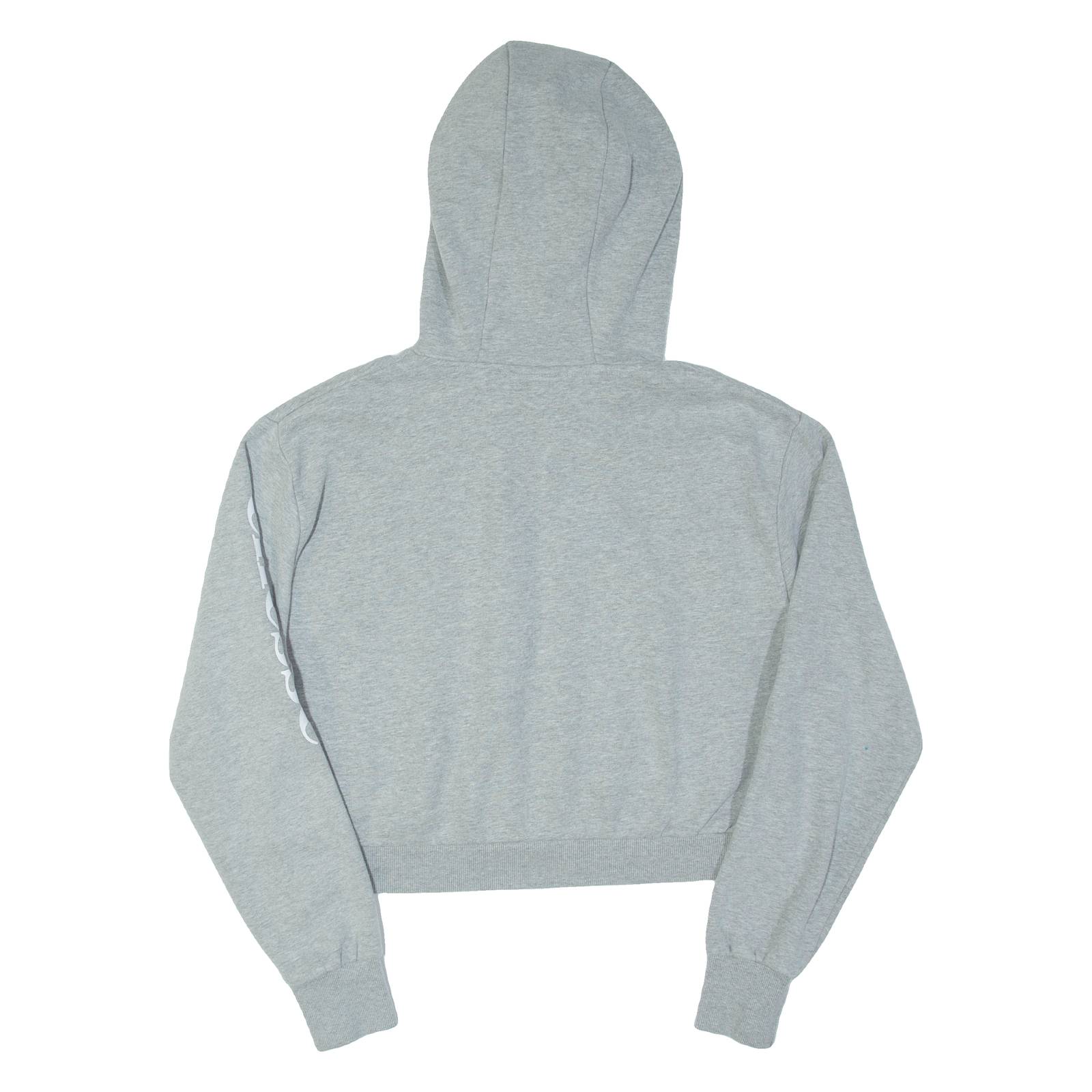 ELLESSE Cropped Womens Grey Hoodie UK 12