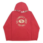 NFL Womens Red San Francisco 49ers Football Hoodie M Cotton Blend Pullover