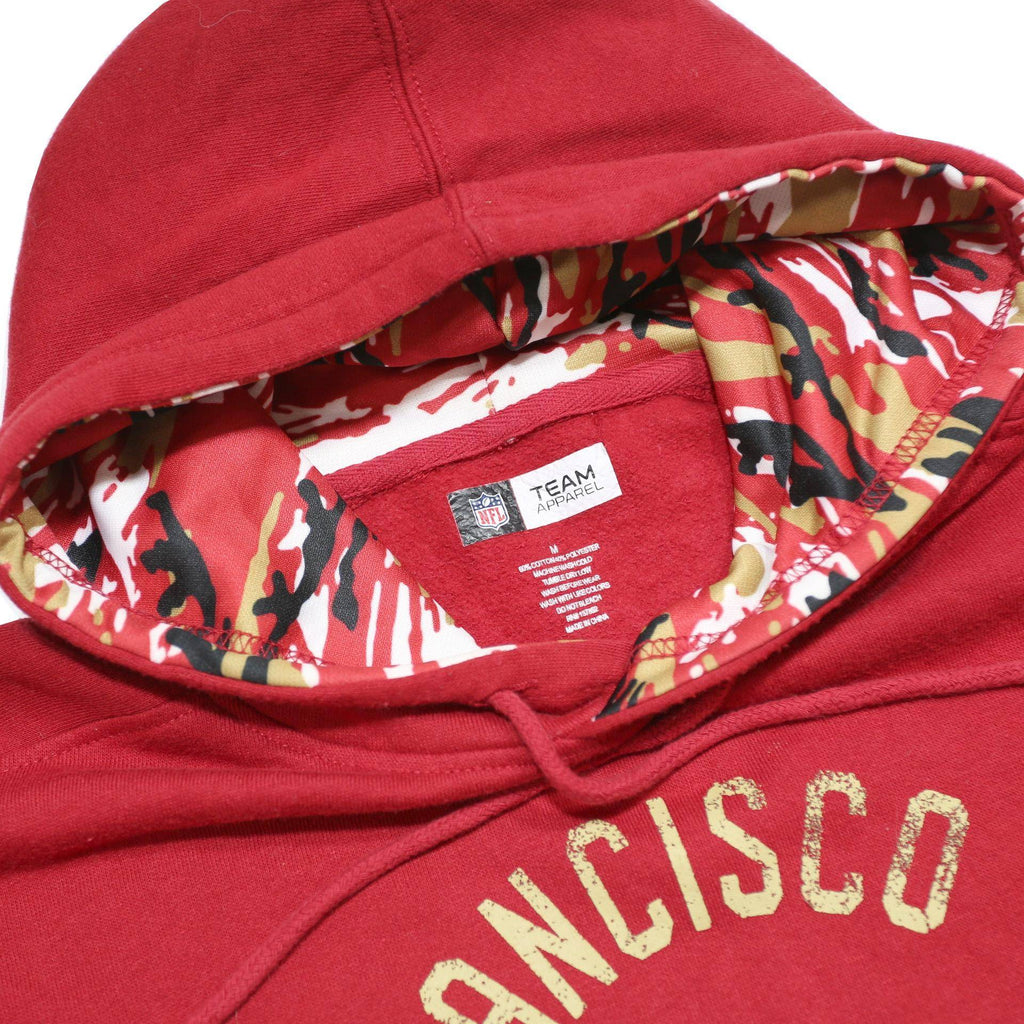 NFL Womens Red San Francisco 49ers Football Hoodie M Cotton Blend Pullover