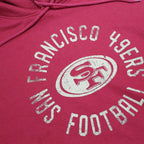 NFL Womens Red San Francisco 49ers Football Hoodie M Cotton Blend Pullover