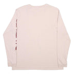 CARHARTT Womens Cream Long Sleeve T-Shirt Crew Neck Logo Sleeve Print L