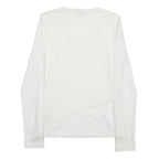 ARMANI EXCHANGE Womens White Textured Top Long Sleeve V-Neck S Fashion