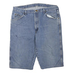 WRANGLER Mens Denim Blue Casual Shorts M W36 Classic Cotton Blend Relaxed Fit
