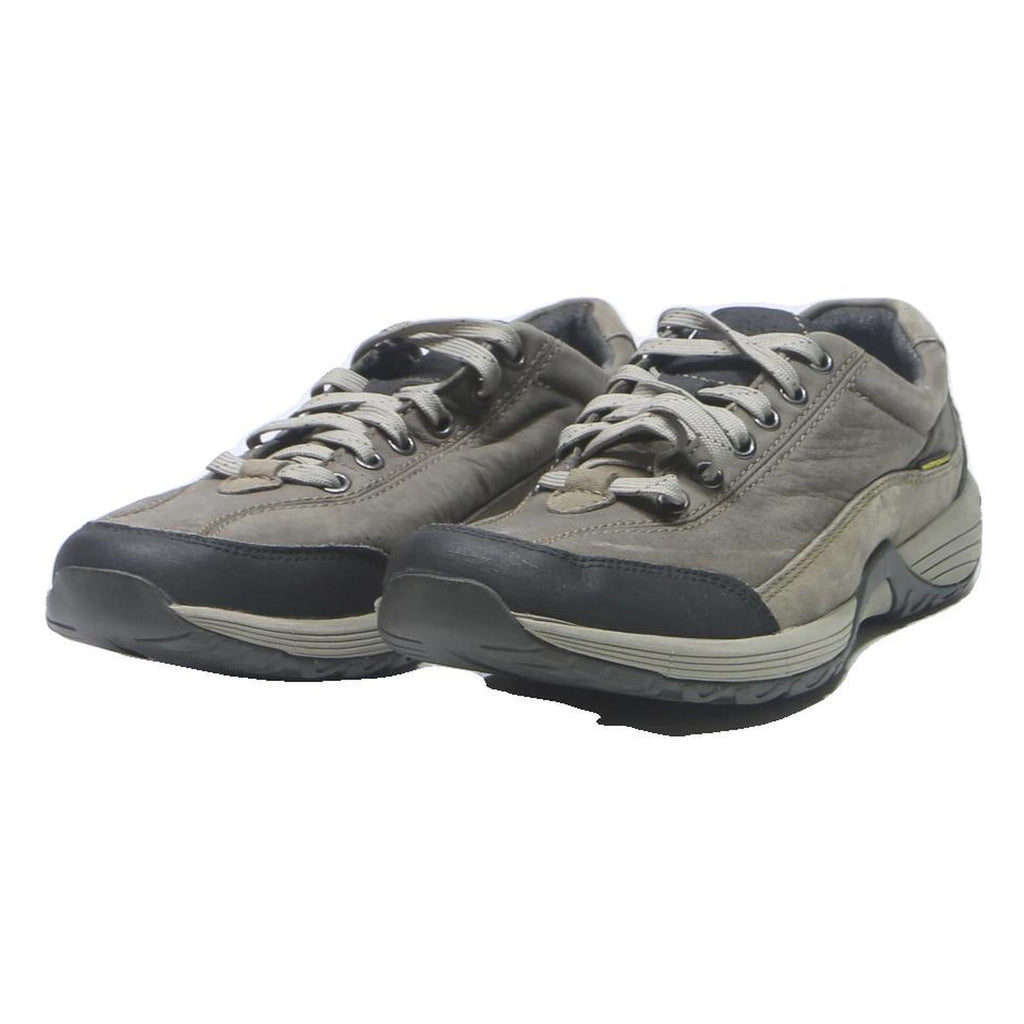 CLARKS Womens Lace-Up Trainers Shoes Grey Synthetic UK 8 Waterproof Outdoor
