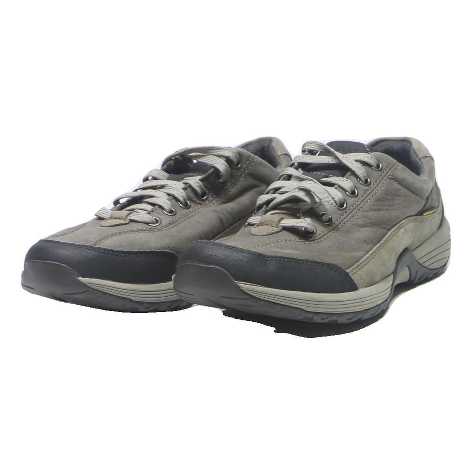 CLARKS Womens Lace-Up Trainers Shoes Grey Synthetic UK 8 Waterproof Outdoor