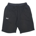 UNDER ARMOUR Mens Shorts Black Casual Cotton Blend M W27 Drawstring