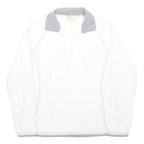 MOUNTAIN WAREHOUSE Womens White & Grey Fleece Jacket UK 10 Zip Outdoor