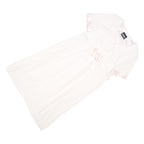 GOLIBEL Womens Cream & Pink Day Polyester Blend Midi Dress Size L Elegant Fit