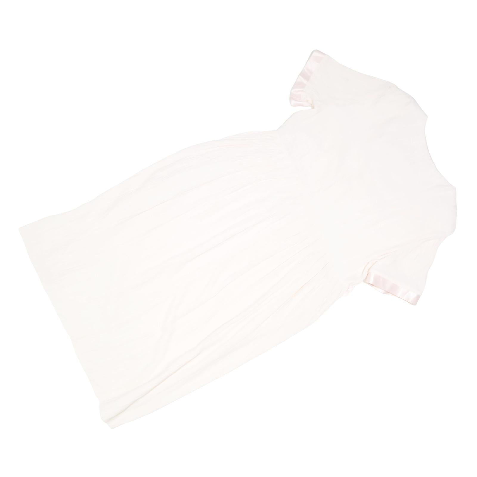 GOLIBEL Womens Cream & Pink Day Polyester Blend Midi Dress Size L Elegant Fit