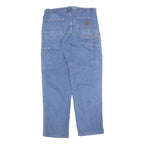 CARHARTT Mens Regular Fit Blue Denim Straight Cotton Blend Jeans W36 L34