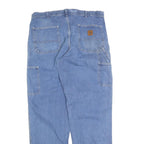 CARHARTT Mens Regular Fit Blue Denim Straight Cotton Blend Jeans W36 L34