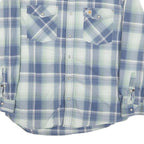 CARHARTT Mens Blue & Cream Check Shirt L Cotton Blend Casual Workwear