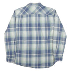 CARHARTT Mens Blue & Cream Check Shirt L Cotton Blend Casual Workwear