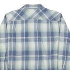 CARHARTT Mens Blue & Cream Check Shirt L Cotton Blend Casual Workwear