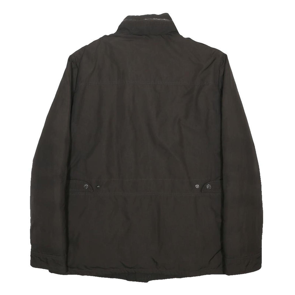 MONCLER Womens Black Woven Jacket S Zip Four Pocket Casual Outdoor