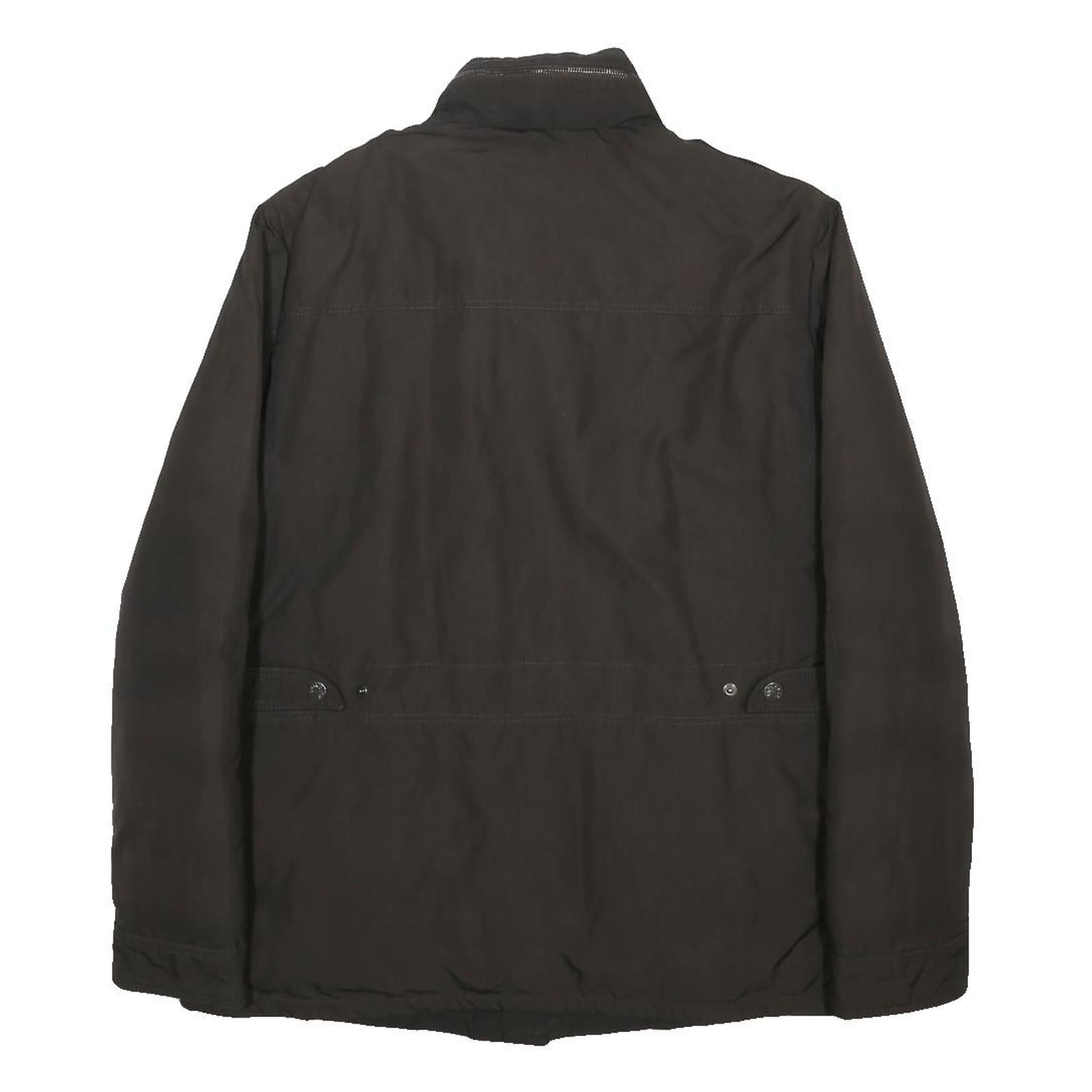 MONCLER Womens Black Woven Jacket S Zip Four Pocket Casual Outdoor