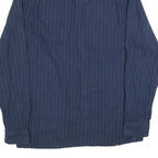 VANS Mens Blue & Black Striped Shirt S Cotton Blend Casual Button Up