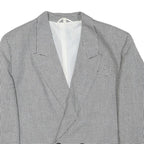 THE LEGEND Womens Black & White Houndstooth Double Breasted Jacket M Polyester